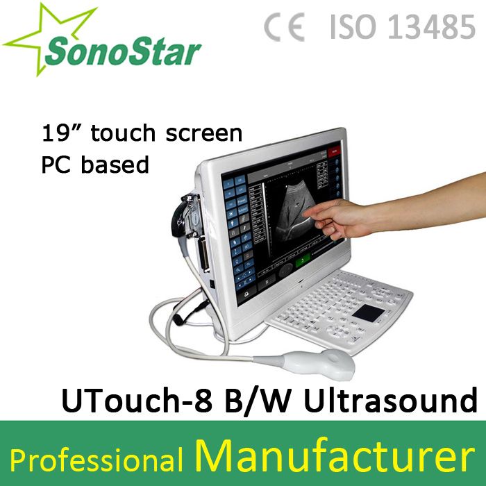 UTouch-8 Portable Touch Screen B/W Ultrasound Scanner