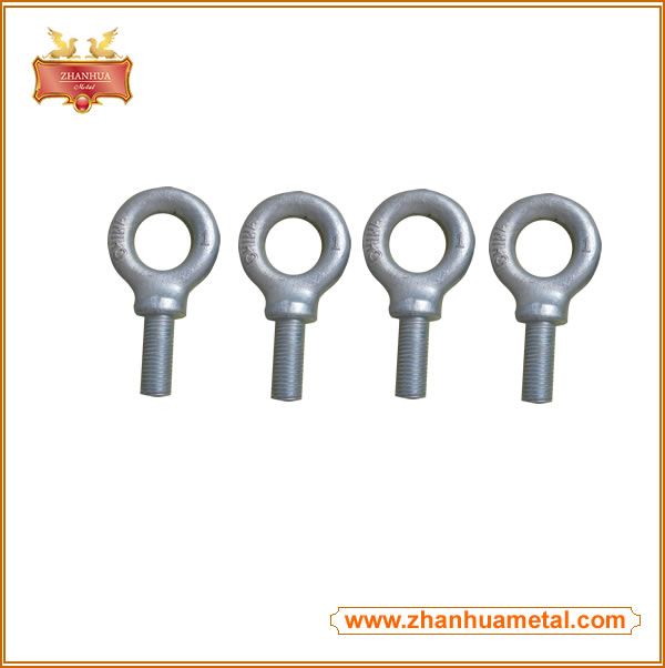High Quality Forged Carbon Steel Hot Galvanizing Small Eye Bolt