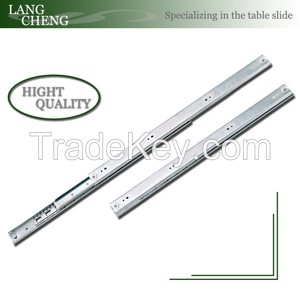 3 Section Ball Bearing Telescopic Dining Table Slide 