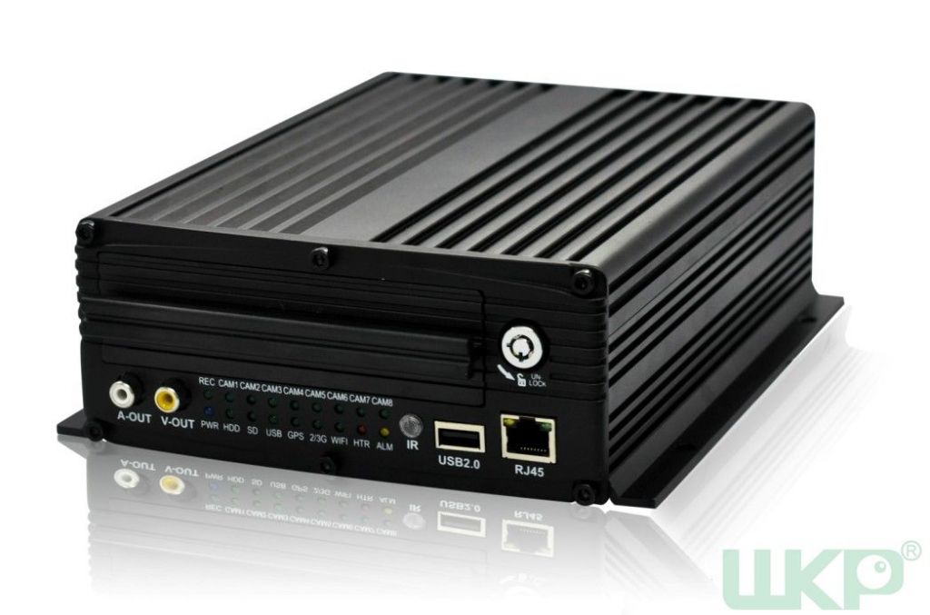 8-Channel mobile DVR that supports dual 3G network simultaneously