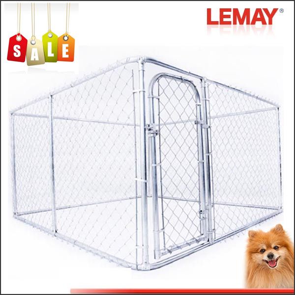 Hot-sale 10x10x6ft metal chain link fence outdoor dog kennel
