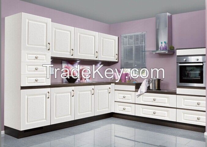 Modern style pvc mdf kitchen cabinet