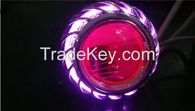 35W Bi-xenon projector lens LED angel eyes  motorcycle headlamps H1 H4 h7 4300k 6000K 8000K 