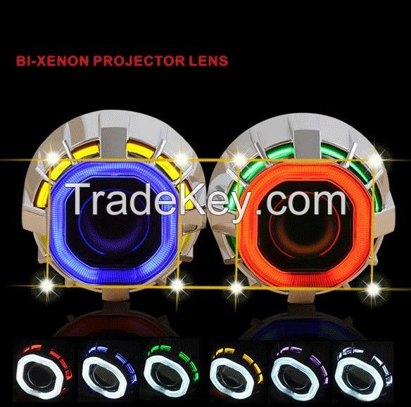 2.8 Inch 4300K 6000K 8000K 35W HID Bi Xenon Lens Projector Two Angel E