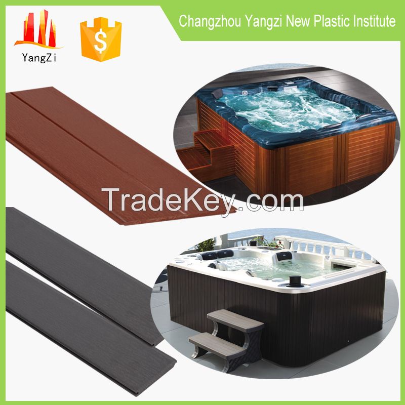 Hot tub bathtub spa accessory wood plastic skirts