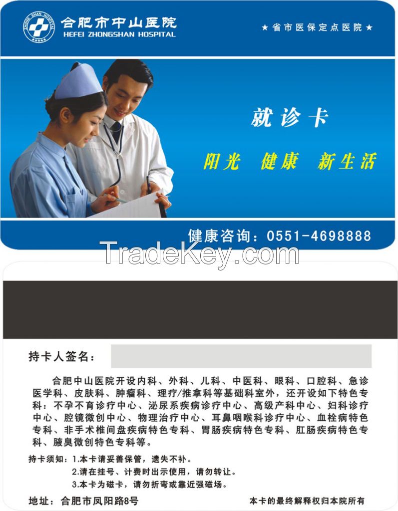 PVC Doctor Card for Hospital