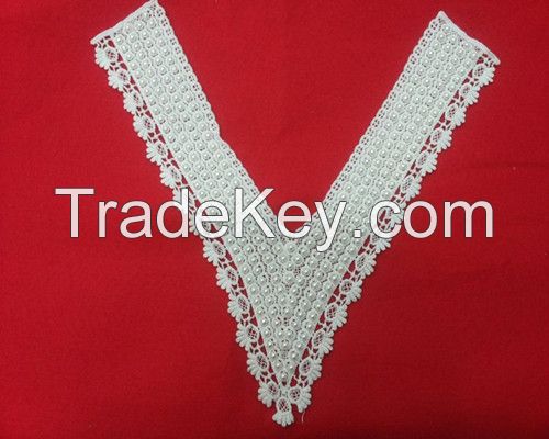 fashion neck lace, V lace collar for clothing