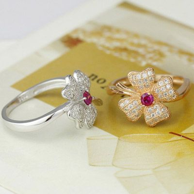 925 Sterling Silver Zircon Ring