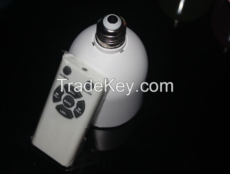 Led bulb with bluetooth speaker