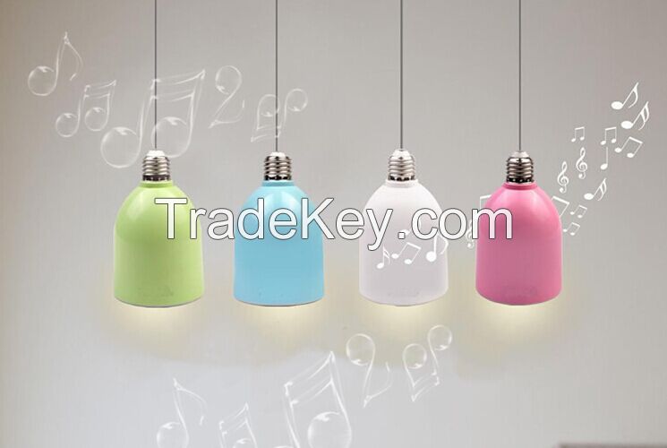 Led bulb with bluetooth speaker
