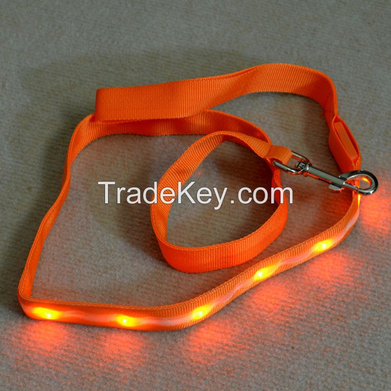 light up led pet leash for dog