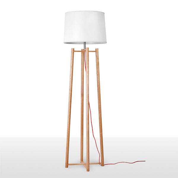  Artistic wooden floor lamp