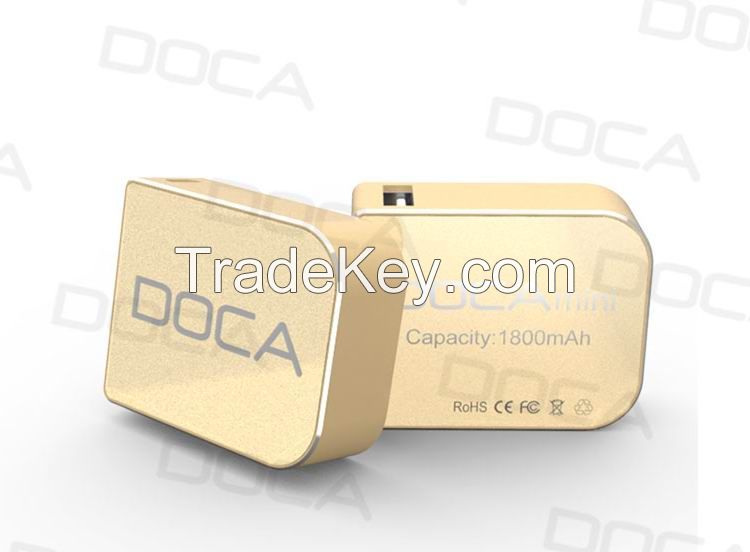 DOCA new design mini power bank D108 1800mah Emergency charger