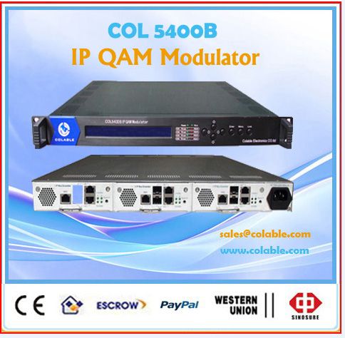 Most cheapest ip qam modulator combined 8 multiplexers with 10 channels inputs and 8 QAM (DVB-C) modulators
