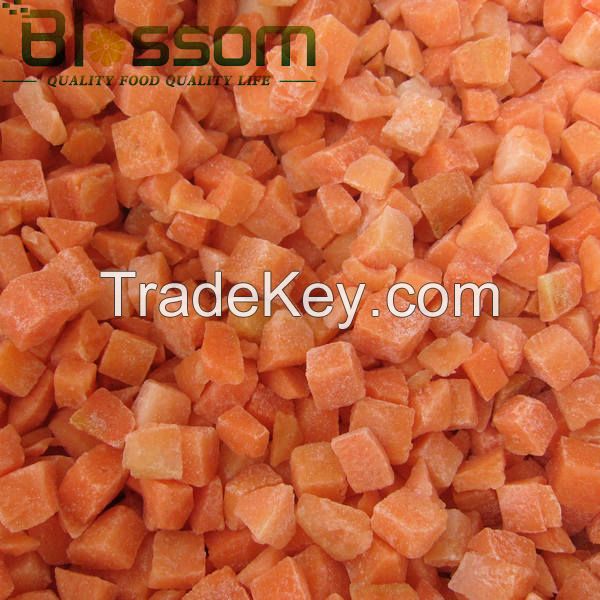Supply frozen vegetable frozen carrot IQF carrot