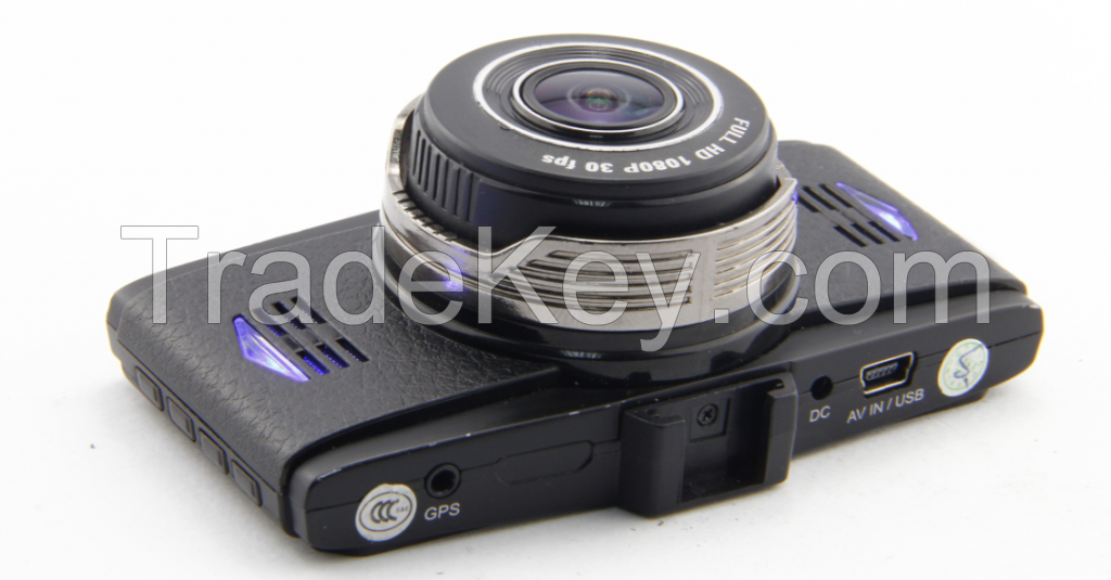 G9WB dual lens allwinner V3 chipset car dvr camera,3.0inch two channel car camera