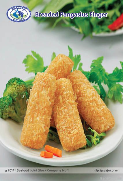 Breaded pangasius finger