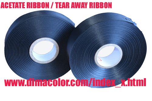 Acetate Taffeta/Tear away Label Material