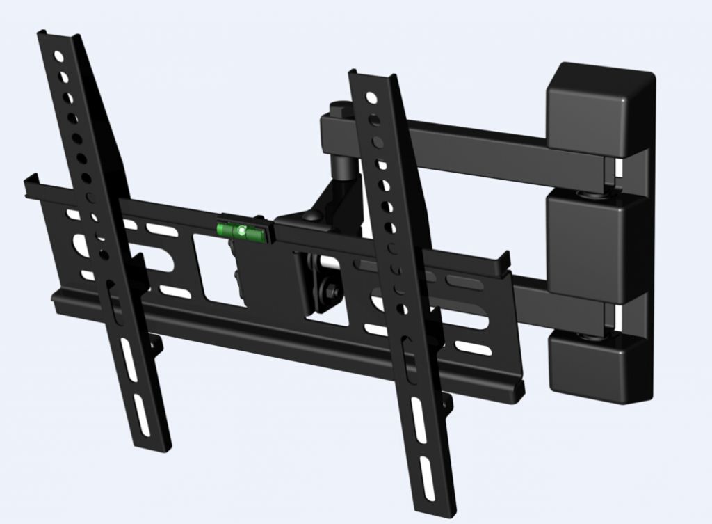 Full motion flat screen TV wall mount bracket for screen size 14-47''