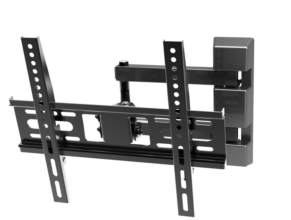 Full motion flat screen TV wall mount bracket for screen size 14-47''