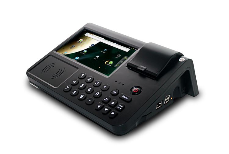 Android pos terminal with 7inch touch screen support 3G/WiFi/RFID/Barcod scanner/build-in thermal printer/PSAM(PC700)