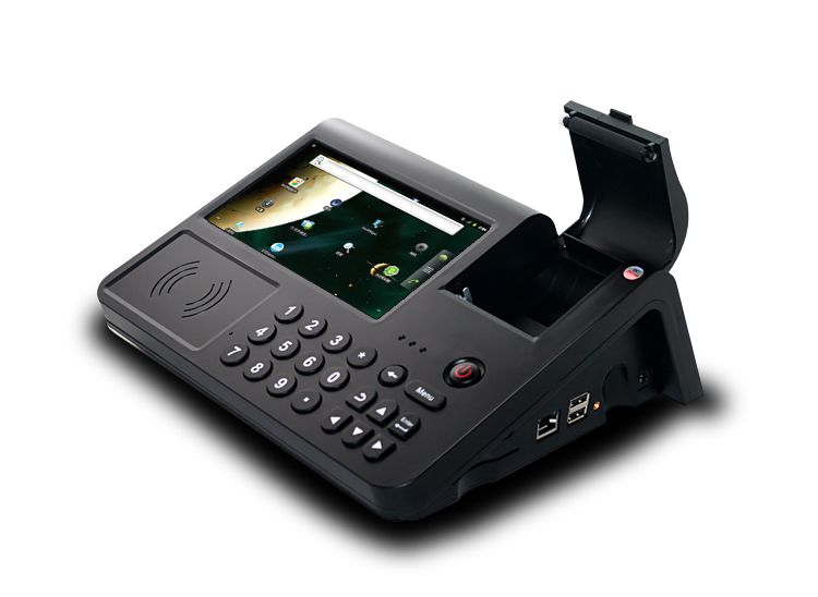 Touch screen Android pos with printer 3G/WiFi/RFID/Barcode scanner /PSAM (PC700/PC701)