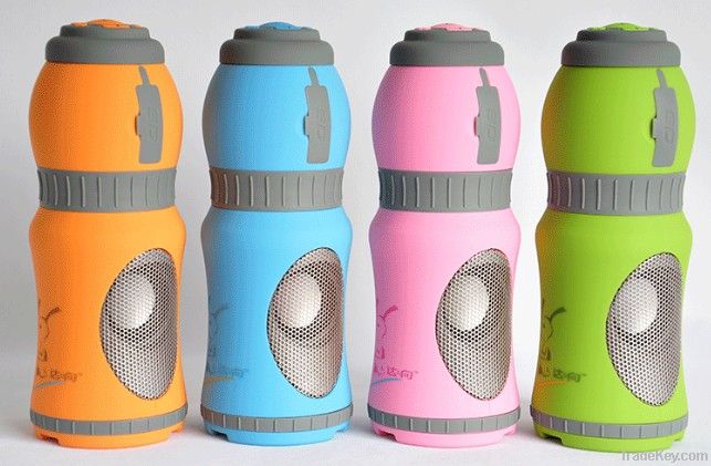 Bottle-shaped outdoor speaker TF/SD Card