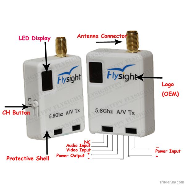 TX58CE 5.8Ghz wireless AV TX transmitter with CE cert Legal in Europe