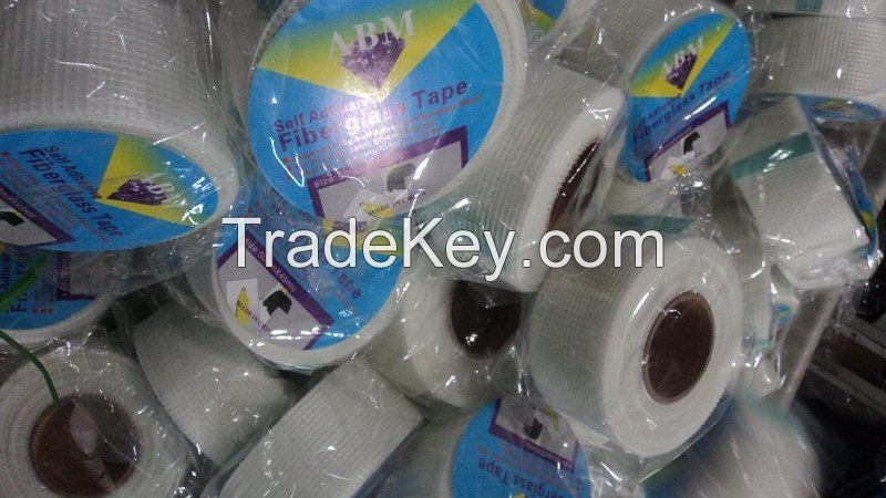 high quality self-adhesive fiberglass mesh tape