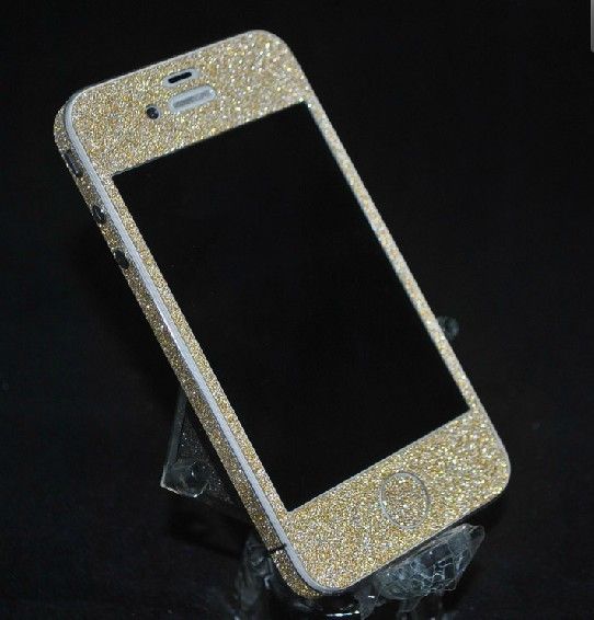 Factory Various Colors Glitter Diamond Full Body Skin Stickers for iPhone 5 