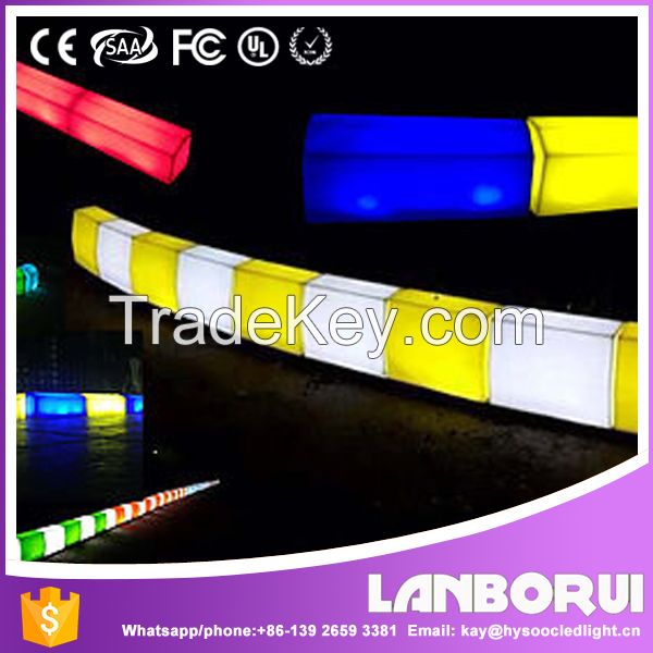 plastic curbstone lighting for roadside decoration,LED lighting kerbstone.