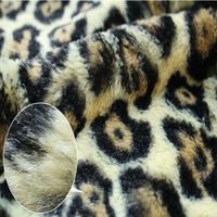wholesale high density leopard print faux fur fabric