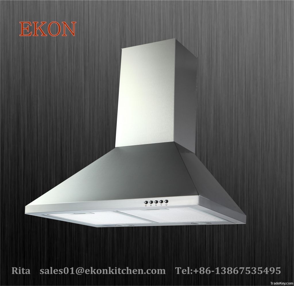 Typical 600mm Wall Mounted Kitchen Cooker Hood with Mechanical Switch