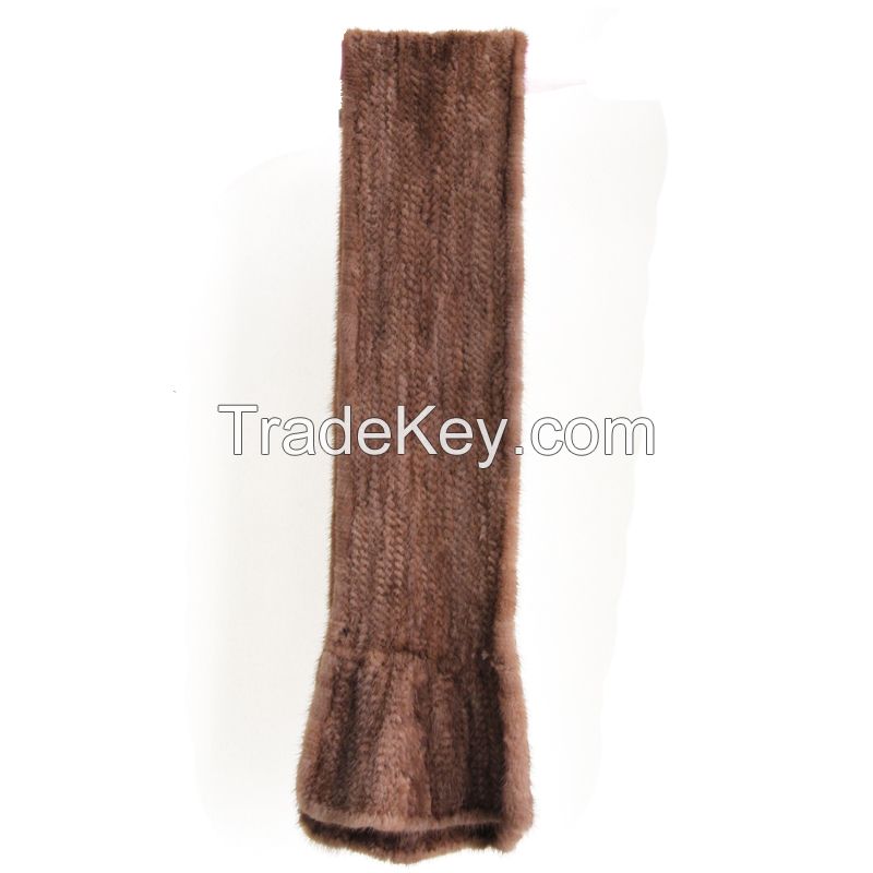 American mink knit scaf fur long scarf