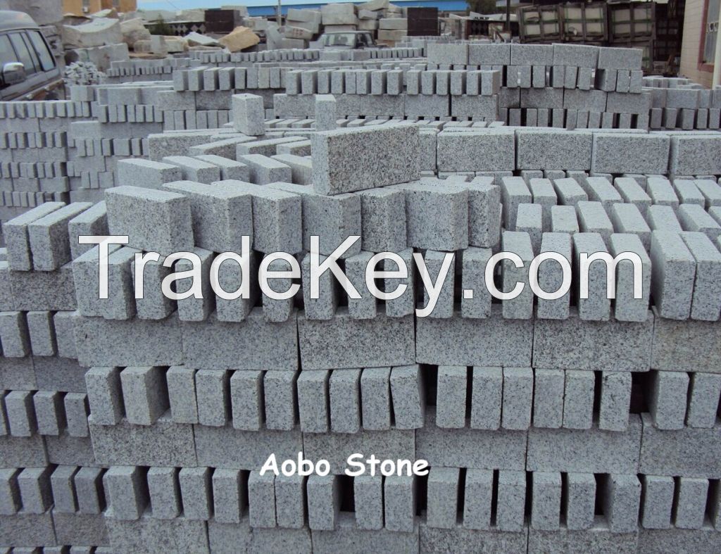 G603 granite paver flamed finished Chinese manufacturer