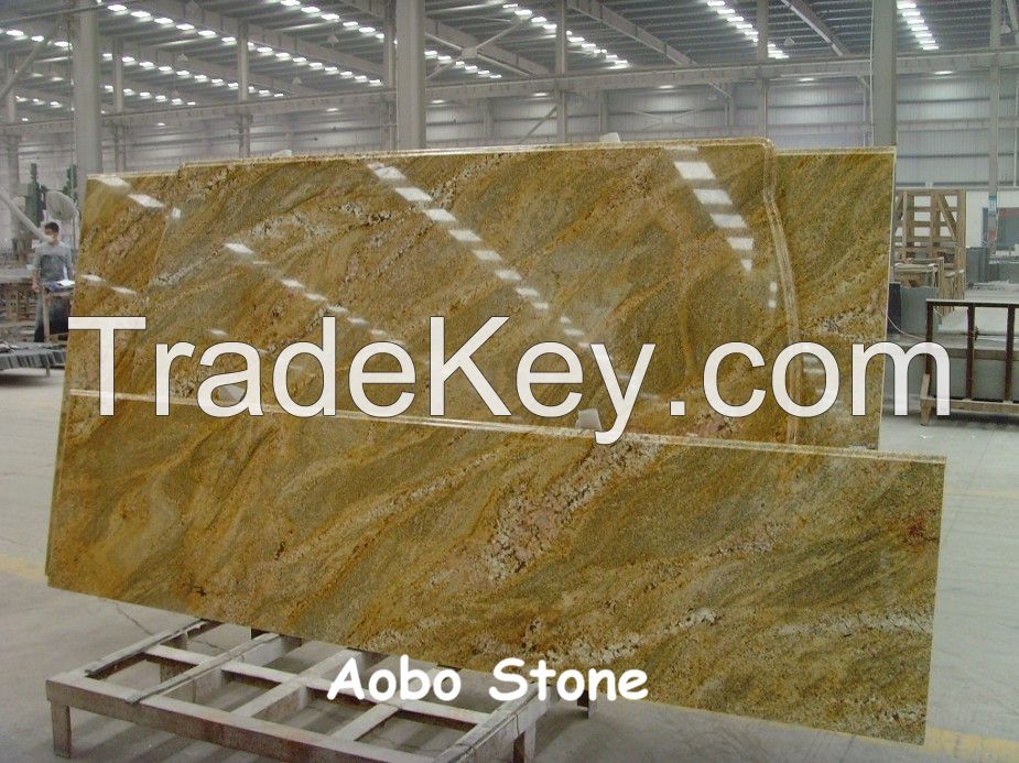 Imperial Gold countertop polished finished Chinese manufacturer