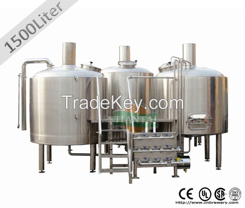 stainless steel 1000L beer brewery equipment for sale