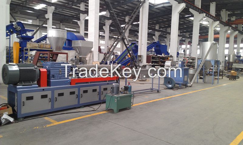 recycling and granulator line/PP/PE/ABS/EVA crumbles pelletizing line