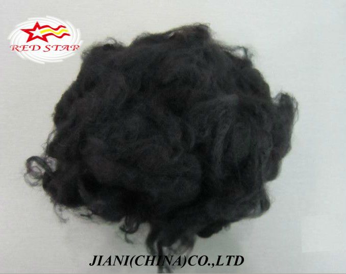 1.2D-15D polyester staple fiber /black recycled psf, recycled