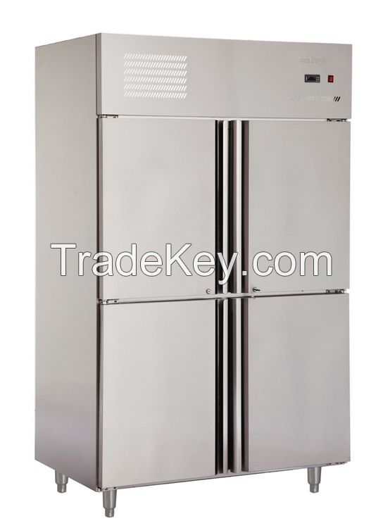 Refrigeeration equipment 1020L Double doors refrigerator freezer with CE (1.0LG2)