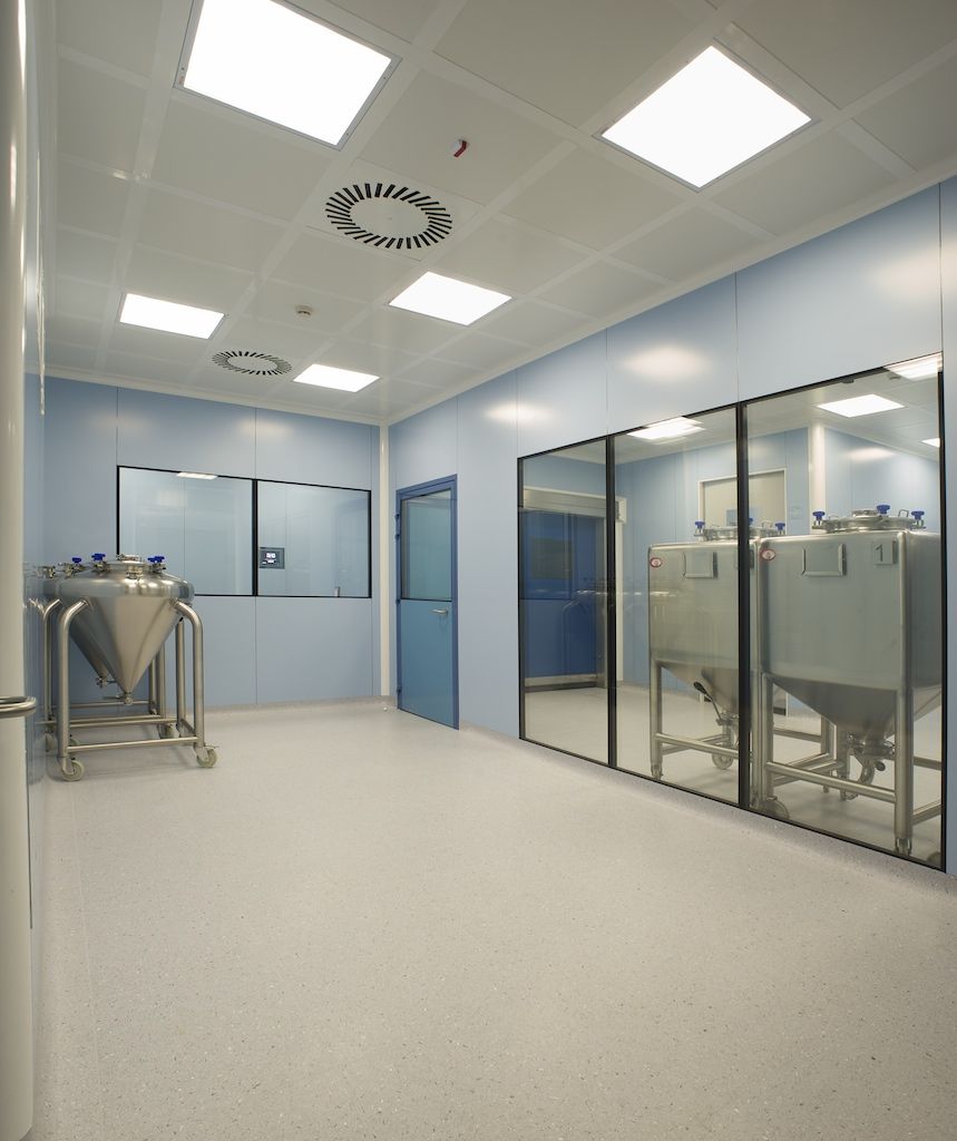 Glazed Cleanroom Walls From Italy