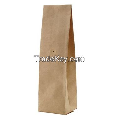Side gusset coffee packaging bag with valve