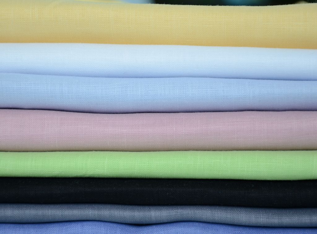 L101, 100%linen 14s woven piece dyed fabric for shirts