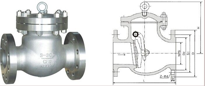 zhiyuan technical  check valve A216-WCB API standard