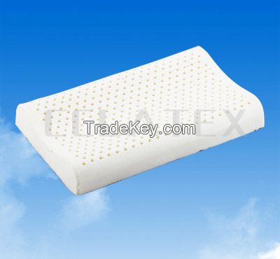 Ergonomic latex pillow