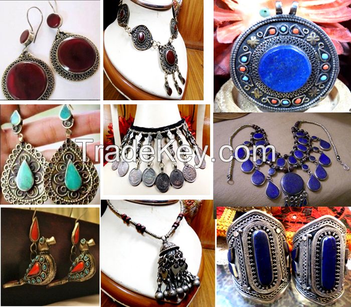 Antique Afghan Tribal Kuchi Gypsy -Vintage Jewellry
