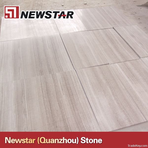 Newstar white wooden marble slabs