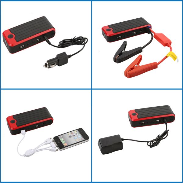 12000mAh  with Emergency Tools and LED Flashlight Portable Car Jump Starter