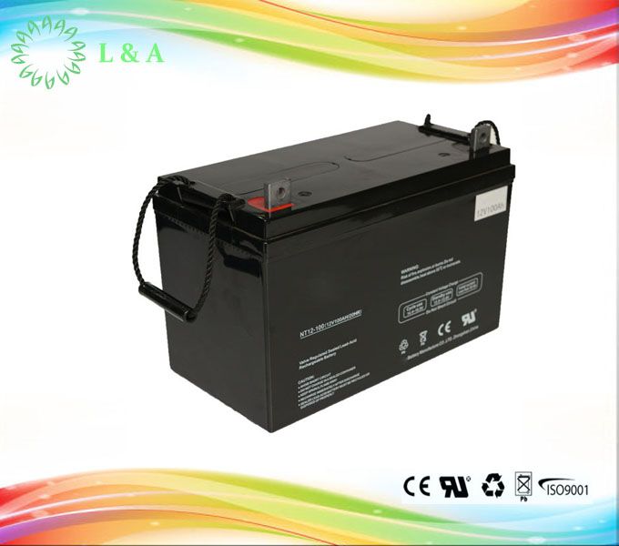 Sealed Type and Free Maintenance Type Solar battery 12V 100AH