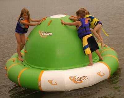 UFO Shape PVC Amazing Inflatable Water Parks Giant Floating Ball for Climbing